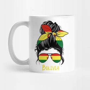 Bolivian Girl, Bolivian girlfriend, Bolivia Messy bun Mug